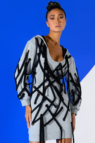 Parker String Detail Sweatshirt Dress