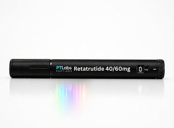 Retatrutide 40mg 60mg loaded peptide pen PTLabs black pen product image