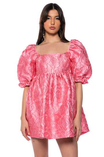Vivienne Puff Sleeve Mini Dress