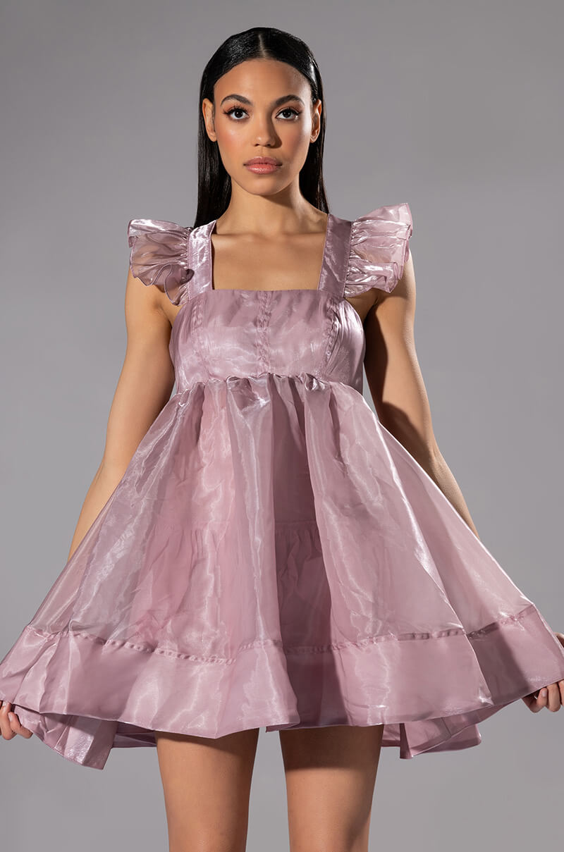 Olivia Flounce Mini Dress