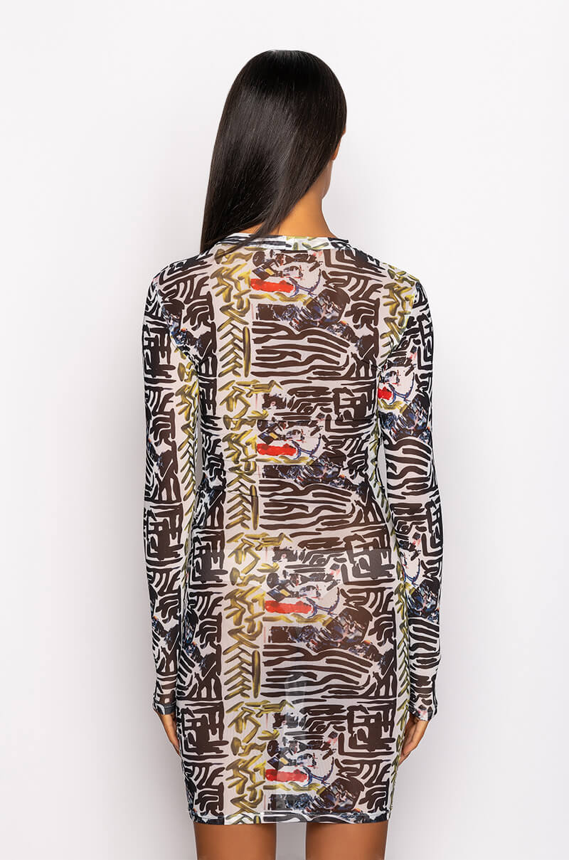 Skyart X Akira Mini Mesh Dress