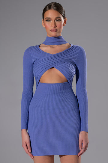 The Good One Long Sleeve Wrap Front Dress