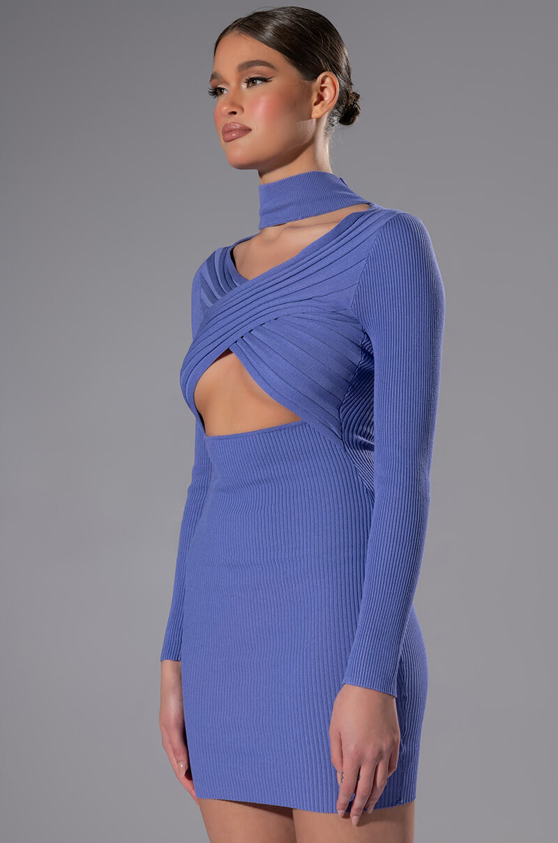 The Good One Long Sleeve Wrap Front Dress