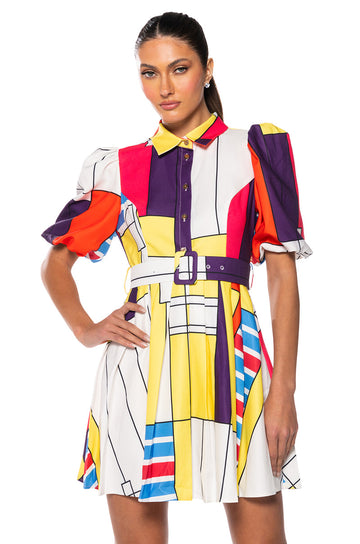 Time With You Belted Mini Dress