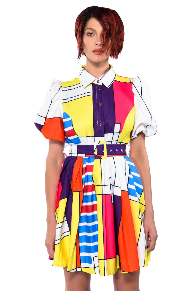 Time With You Belted Mini Dress