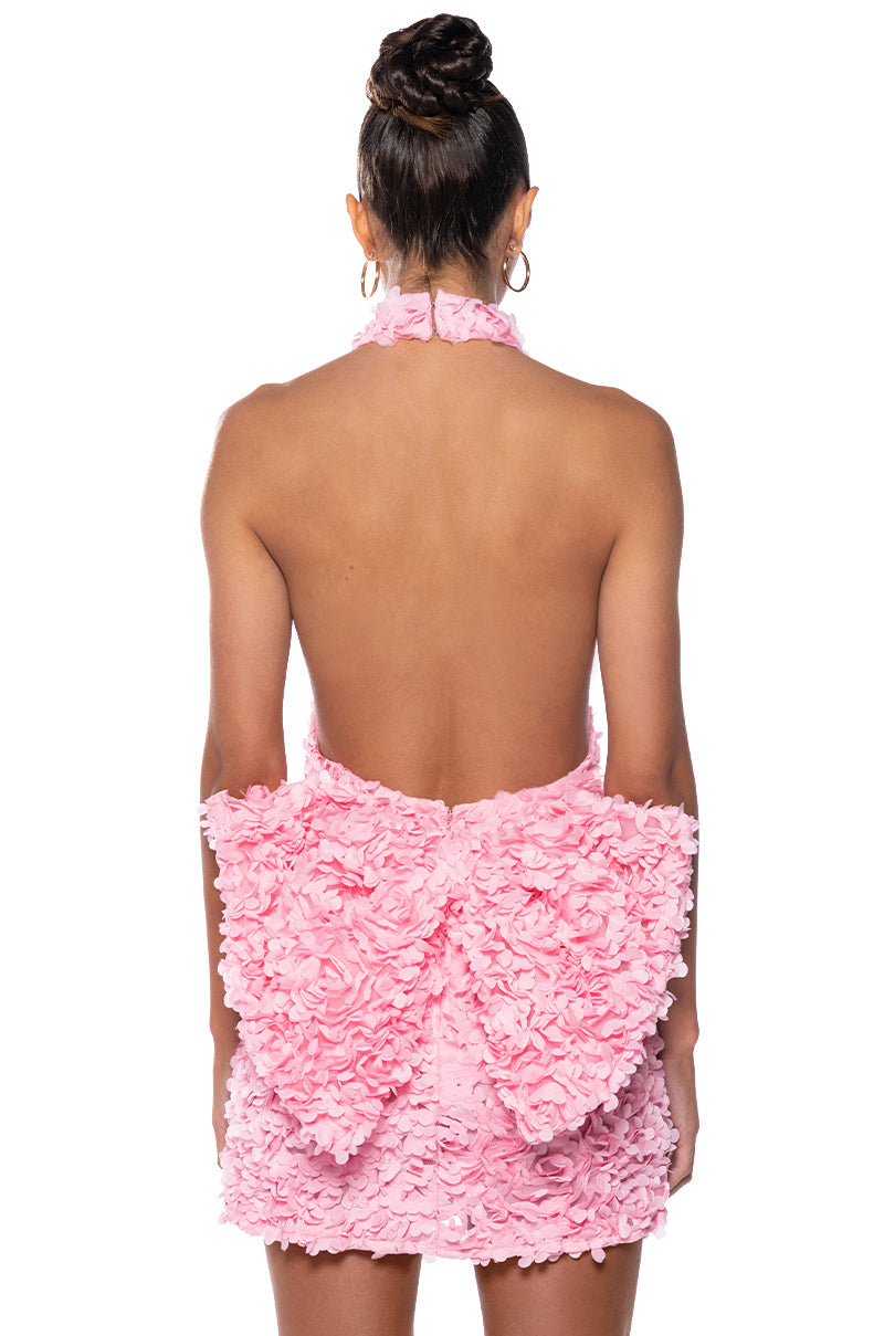 Treat Me Well Textured Mini Dress