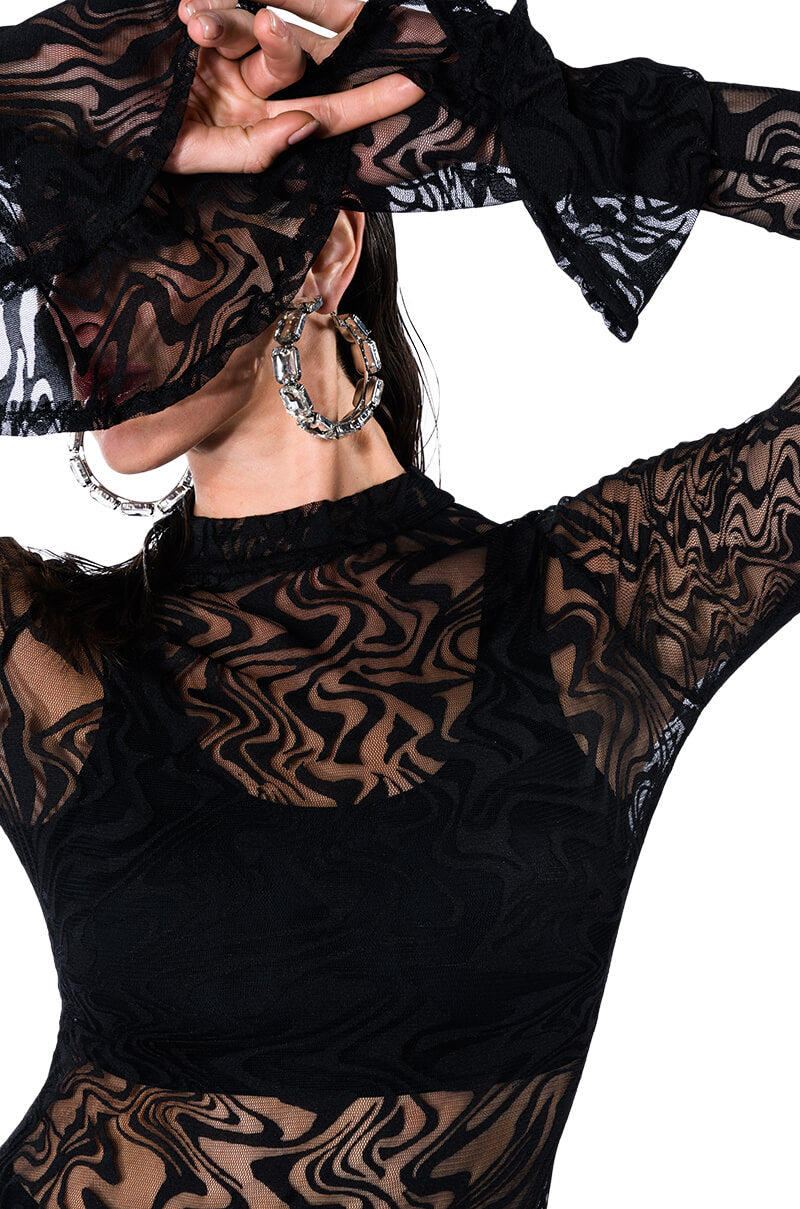 Waiting On You Sheer Mini Dress