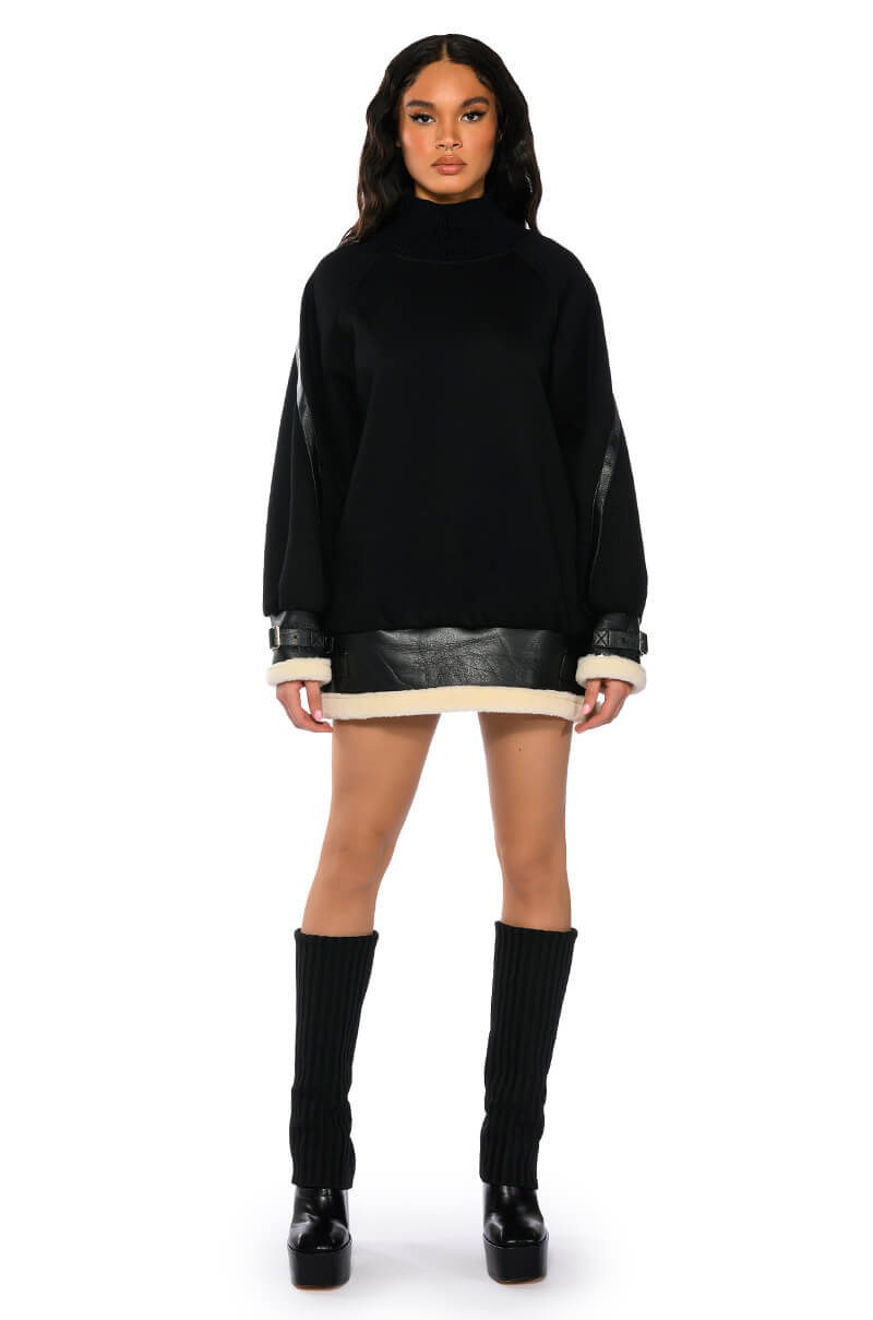 Waste My Time Pull Over Mini Dress