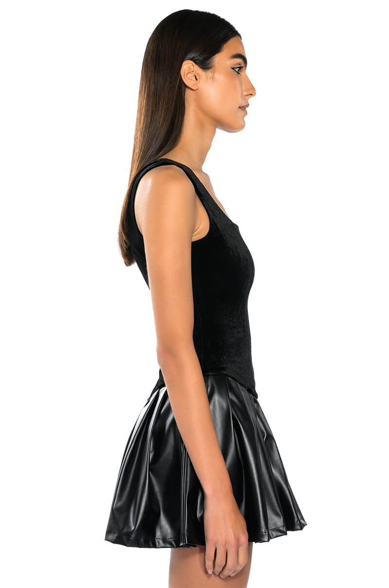 Wrong Decisions Pleated Mini Dress