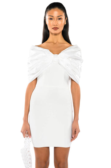 Zuri Statement Bow Bandage Mini Dress